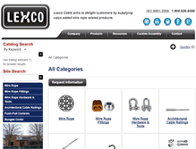Tablet Screenshot of catalog.lexcocable.com